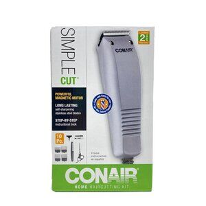 Conair Simple Cut Home Haircutting Kit And Trimmer 10 Pieces HC90RGB
